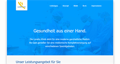 Desktop Screenshot of lorettoklinik.de